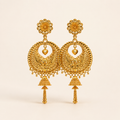 Traditional Filigree Chandbali Jhumka Earrings for Women